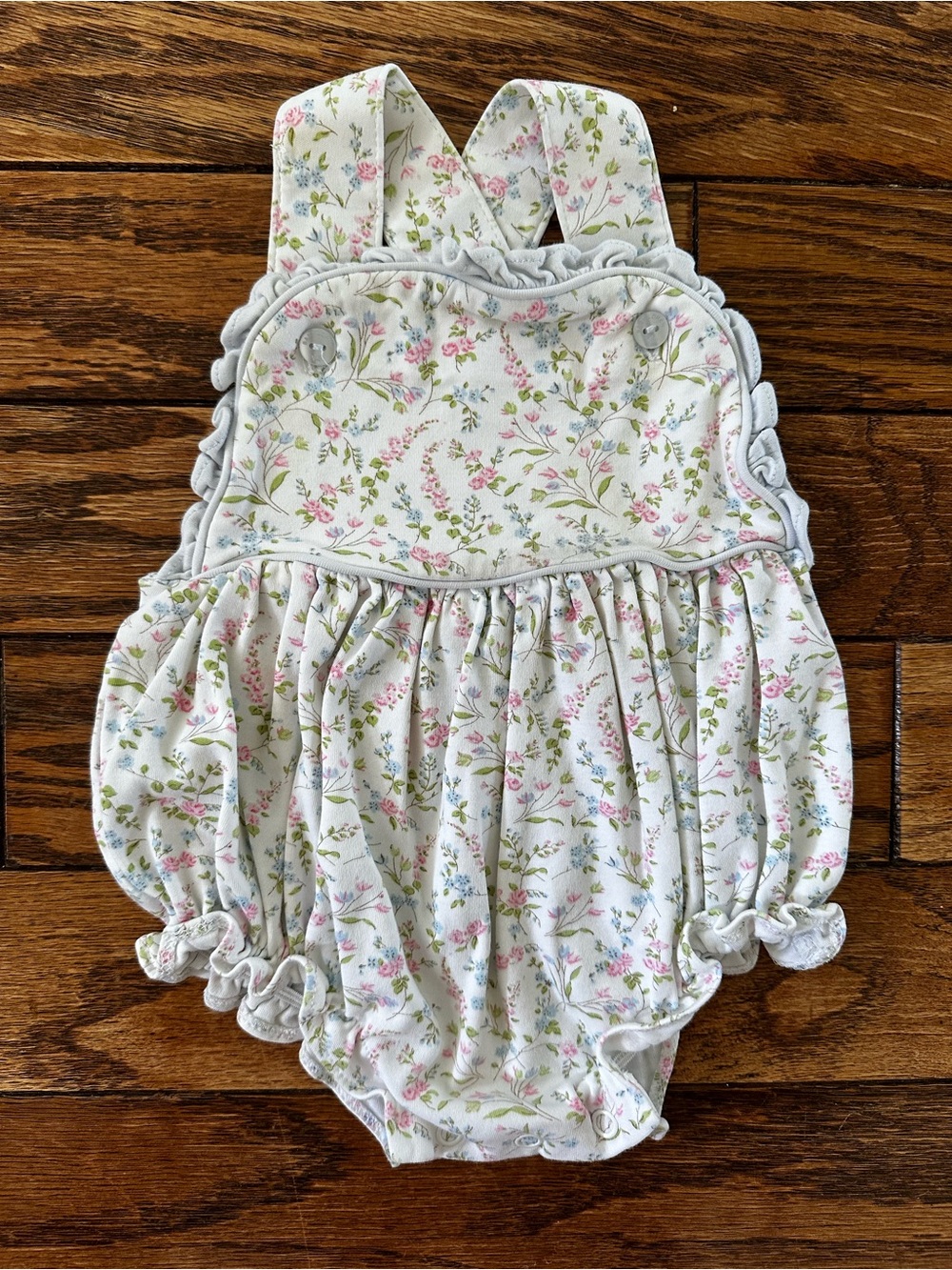 Baby Loren Girl 3-6 Months Floral Romper Pima Cotton Spring Summer